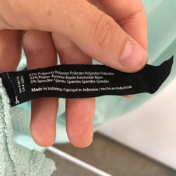 Urban Outfitters • Teal Green Slouchy Loose Knit Short Sleeve Top - Picture 7 of 7